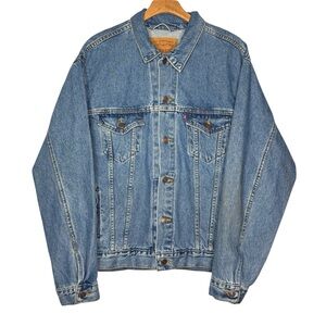 Levis Vintage Denim Trucker Jacket 70507-0389 Made In USA Men’s Sz L